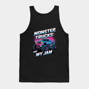 Monster Trucks Are My Jam Monster Truck Tank Top